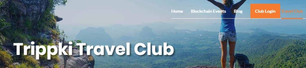 Travel Club Trippki login page image