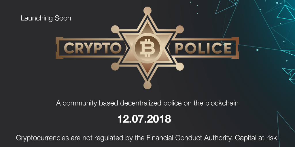 A banner for the announcement of CryptoPolice